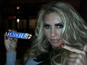 Katie Price Snickers Image