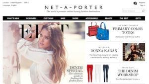 Net-A-Porter's website 