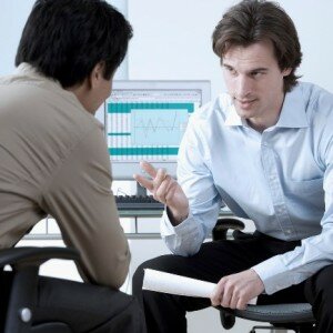 Business Discussion --- Image by © Royalty-Free/Corbis